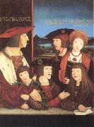 STRIGEL, Bernhard Emperor Maximilian i with his family Spain oil painting artist